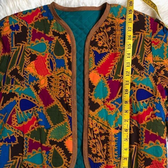 Vintage Handmade Quilted Retro Jacket - Picture 3 of 6